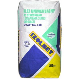 KLEJ DO STYROP/SIAT. BIAŁY 25kg KSU-SDB IZOLBET