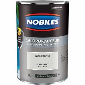 Emalia Nobiles Chlorokauczuk SZARY JASNY 1L RAL7035