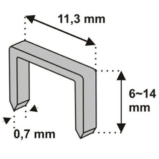 ZSZYWKI 12MM 1000SZT GRU.07 D53 DEDRA 11Z112