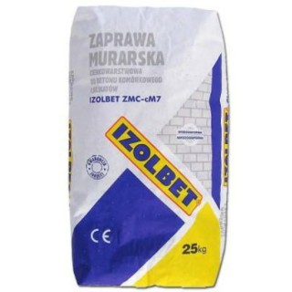 ZAPRAWA CIENKOW.DO B.K IZOLBET.25KG BIAŁ IZOLBET ZMC-cM7 48PAL