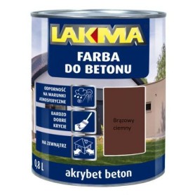 FARBA DO BETONU AKRYBET BRĄZ 0,8L