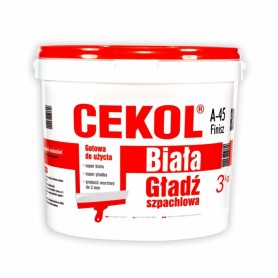 Gładź szpachlowa Cekol A-45 Finisz 3kg