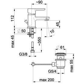 BATERIA UMYWALKOWA 1-OTW. GRANAT A-GR 5522-815-00  /14/