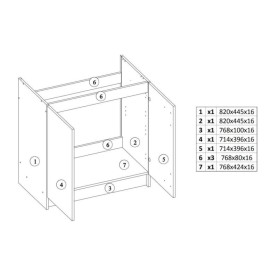 SZAFKA KUCHENNA 80x60 biała DEFTRANS SZD-064-D-08036