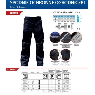 SPODNIE OCHRONNE L/52 240g/m2 BH5SP-L PREMIUM LINE