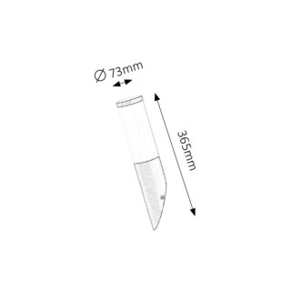 KINKIET OGRODOWY INOX TORCH UKOŚNY E27 8145 czarny mat