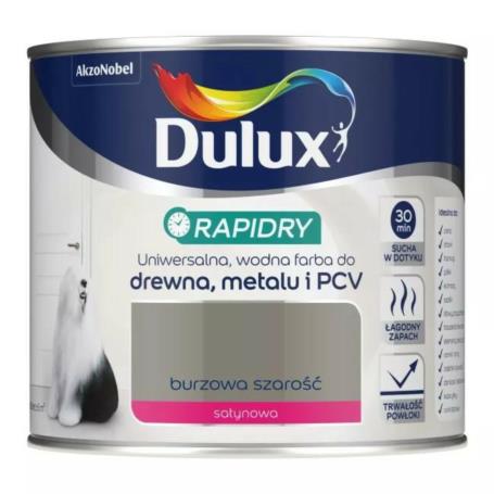 Dulux Rapidry emalia akrylowa burzowa szarość 0,4l