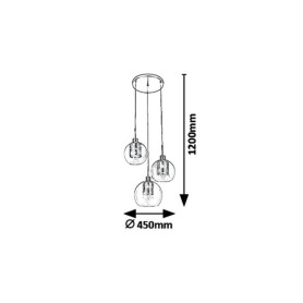 LAMPKA WISZĄCA PHILANA E-27 ZŁOTY  6496