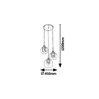 LAMPKA WISZĄCA PHILANA E-27 ZŁOTY  6496