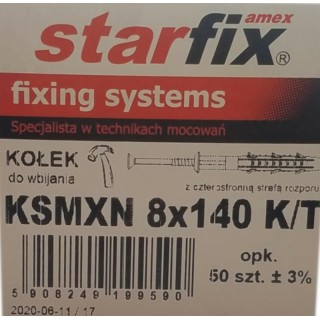 KOŁEK WBIJANY KSMXN 8x140 op. 50szt AMEX