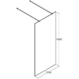 KABINA PRYSZNICOWA AVEO DUE 110x195 AVD-110-195C BESCO WALK-IN