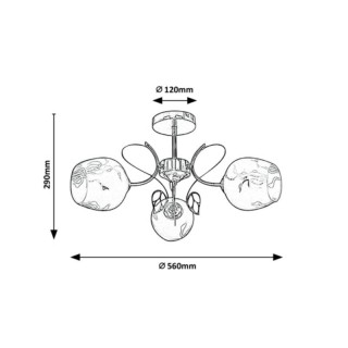 SPOT FAUNA 3X 40W 5098 ZŁOTY / BIAŁY