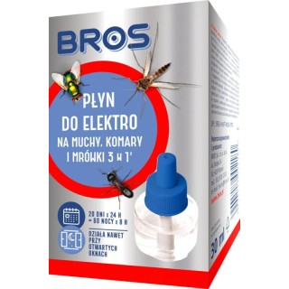 BROS PŁYN  DO ELEKTROFUM. NA MUCHY,KOMARY, MRÓWKI 30ML