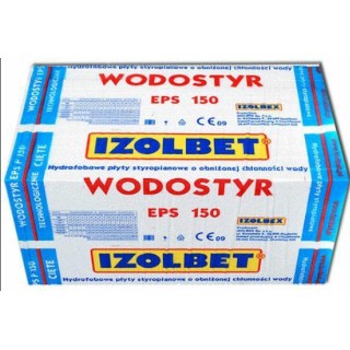 STYROPIAN WODOSTYR SUPER EPS P150 gr.10 FREZ 4,32m2-0,432m3  IZOLBET 1,2x0,6 wym