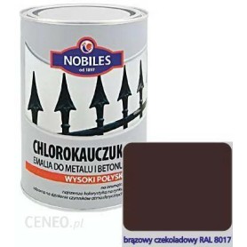 Emalia Nobiles Chlorokauczuk BRĄZ CZEKOLADOWY 1L RAL8017