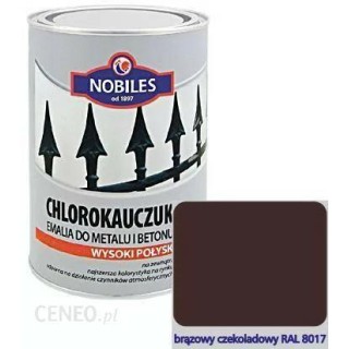 Emalia Nobiles Chlorokauczuk BRĄZ CZEKOLADOWY 1L RAL8017