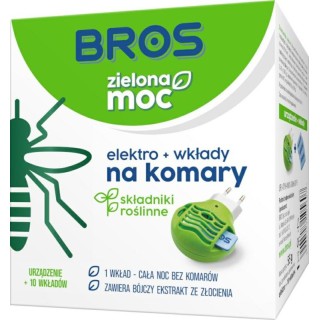 NA KOMARY ELEKTRO+PŁYTKI 10SZT ZIELONA BROS