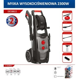 MYJKA WYSOKOCIŚNIENIOWA 2300W DED8822 DEDRA