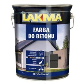 FARBA DO BETONU AKRYBET GRAFITOWA 4L LAKMA