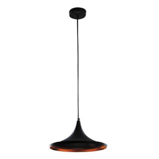 LAMPA WISZĄCA CARIN E27/60W CZARNY/ZŁOTY 3957