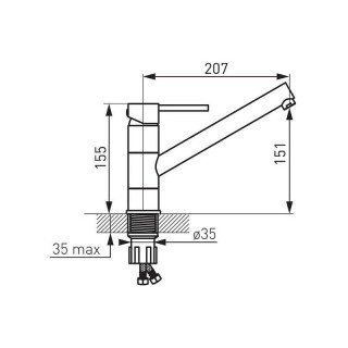 BATERIA ZLEWOZMYWAKOWA FERRO FIESTA FE-BFI4