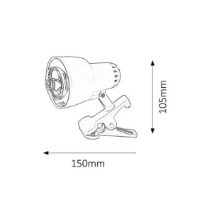 CLIP E14  R50/1x max40 W  RÓŻOWY 4359