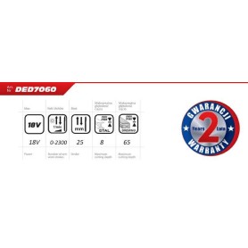 WYRZYNARKA 18V DED7060 DEDRA