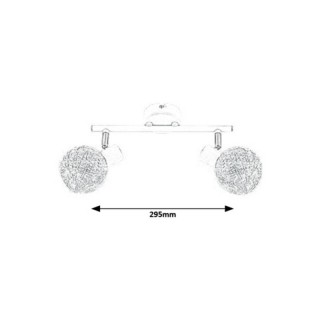 SPOT HAZEL LED 2XMAX MAT BIAŁY 5618