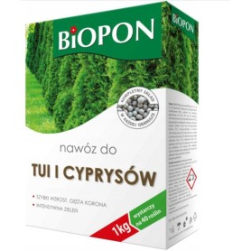 NAWÓZ DO TUI I CYPRYSÓW 1kg  BIOPON