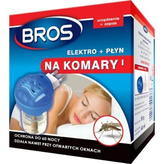 ELEKTROFUMIGATOR + PŁYN NA KOMARY 30ml NOC BROS 55g