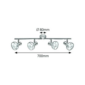 LAMPA SUFITOWA RABALUX HOLLY CHROM 5559