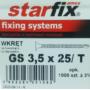 WKRĘTY FOSFATOWANE 3,5x25 METAL GS3525T STARFIX op.1000szt