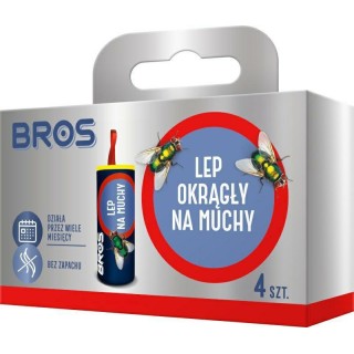 LEP NA MUCHY OKRĄGŁY op 4szt  BROS