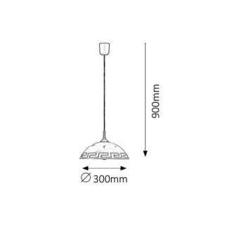 LAMPA WISZĄCA ETRUSCO ZŁOTA RABALUX 7652