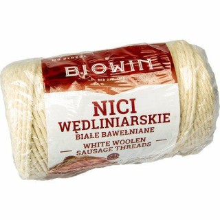 NICI WĘDLINIARSKIE BAWEŁNIANE BIAŁE 100G BI310103