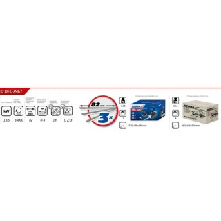 STRUG ELEKTRYCZNY 82MM-1050W DEDRA DED7967