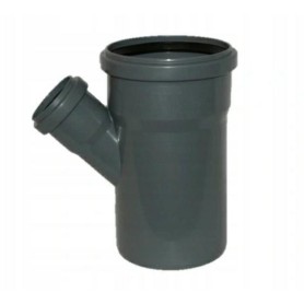 Trójnik kanalizacyjny PCV 110/50mm 45° Tycner 214