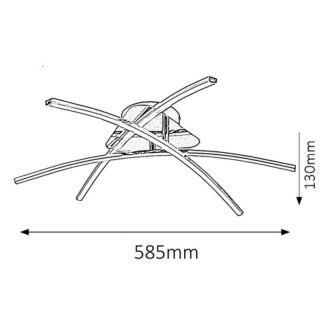 LAMPA ALEXIS LED 3x6W CHROM 2504 RABALUX