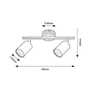 SPOT EDMUND 2x25W   5296  RABALUX