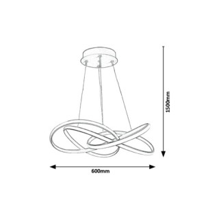 LAMPA WISZĄCA RABALUX AMBROSIO LED 5692