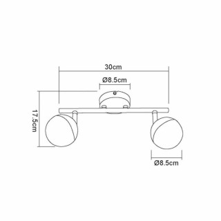 SPOT LIGHT BILA 56127-2  2x5W AGORA