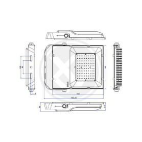 PROJEKTOR LED PX-100W 5000K 0550 LVT