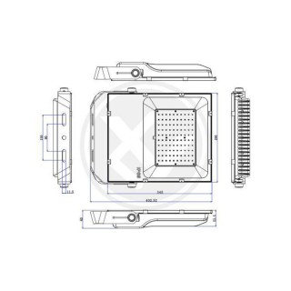 PROJEKTOR LED PX-100W 5000K 0550 LVT