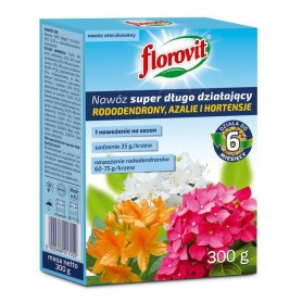 NAWÓZ/ RODENDRON AZALIE HORTENSJE 300G    FLOROVIT DŁUGODZIAŁAJĄCY KARTON