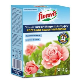 NAWÓZ/ RÓŻE I INNE KWIATY OGRODOWE 300G   FLOROVIT DŁUGODZIAŁAJĄCY KARTON