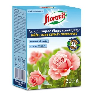 NAWÓZ/ RÓŻE I INNE KWIATY OGRODOWE 300G   FLOROVIT DŁUGODZIAŁAJĄCY KARTON