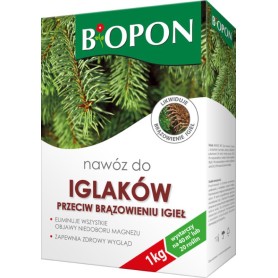 NAWÓZ DO IGLAKÓW 3KG PRZEC.BRĄZ.GRANULAT  BIOPON