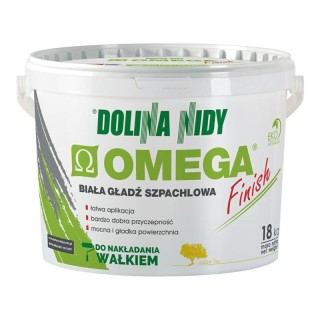 BIAŁA GŁADŹ SZPACH. OMEGA FINISH 18KG     NIDA