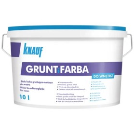 Farba Gruntująca do Ścian i Sufitów Grunt i Farba Biała 10L Knauf