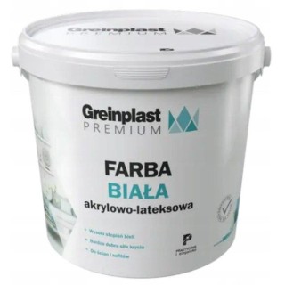 FARBA WEW.PREMIUM BIAŁA 10L FW-PR GREINPLAST AKRYLOWO-LATEKSOWA GRT130210